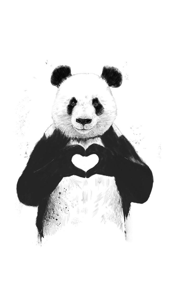 熊猫图片简笔画可爱 熊猫图片简笔画可爱颜色