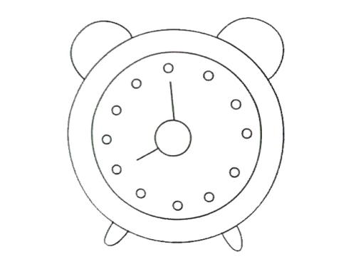 动物钟表简笔画 动物钟表简笔画小熊图案