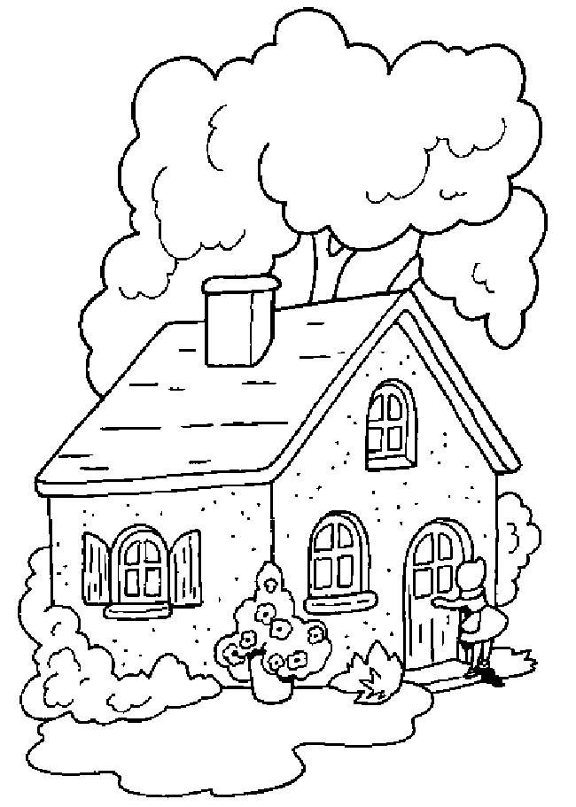 着火的房子简笔画 着火的房子简笔画彩色