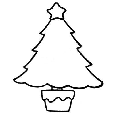 简单圣诞树简笔画 简单圣诞树简笔画图片大全
