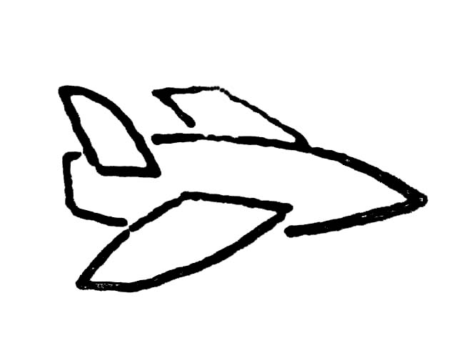 飞机简笔画简单漂亮 飞机简笔画简单又漂亮