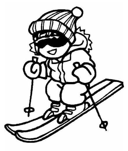 冬季运动项目简笔画 冬季运动项目简笔画简单