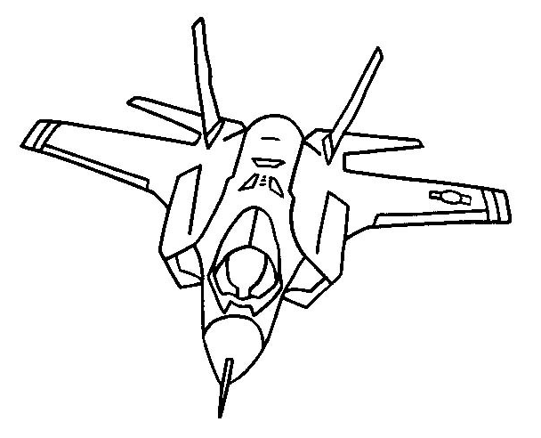 战斗机简笔画法图片