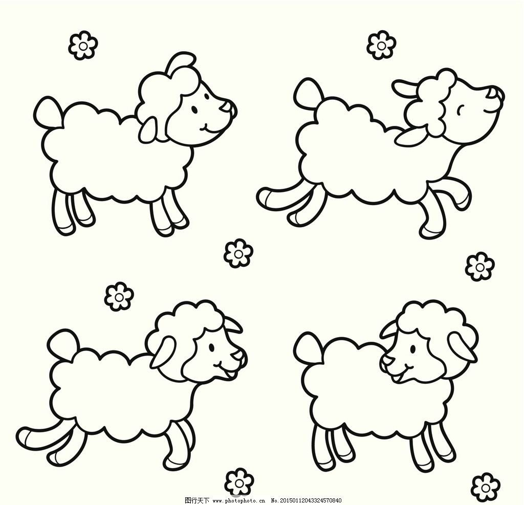儿童画羊 儿童画羊简笔画