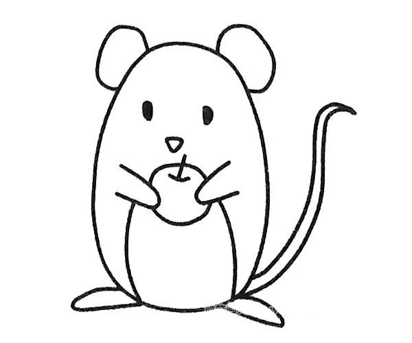 老鼠简笔画简单 猫和老鼠简笔画