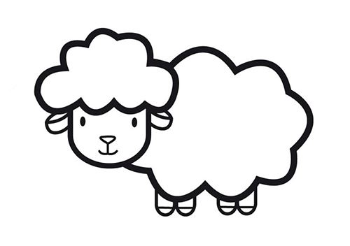 简笔画羊怎么画 怎样画羊最简单画法