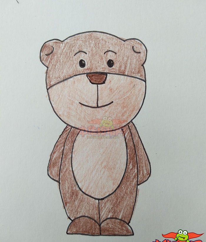 可爱小熊画法一只图片