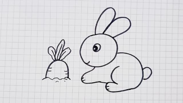 简笔画小白兔 简笔画小白兔的画法最简单