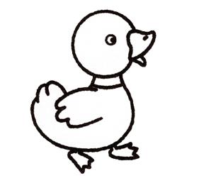 鸭子简笔画可爱 鸭子简笔画可爱又简单