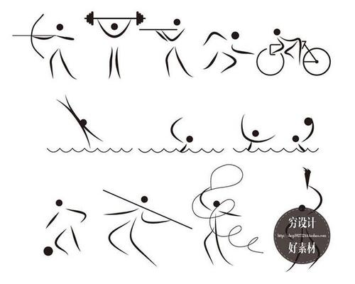 奥运会运动项目简笔画 奥运会运动项目简笔画儿童