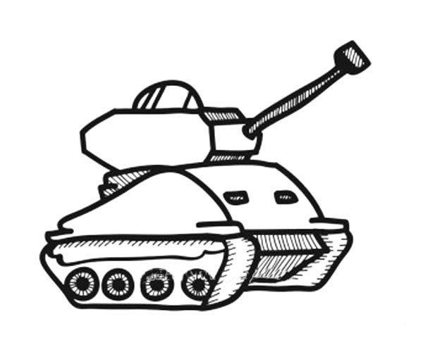 大坦克怎么画 