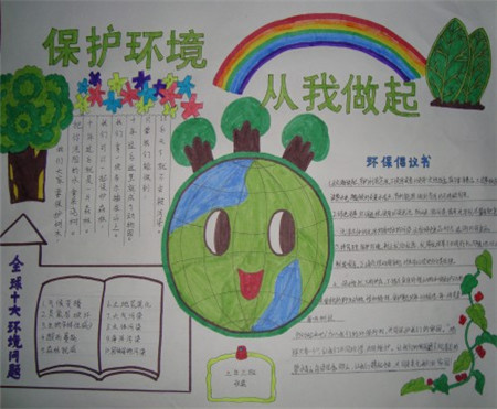 儿童保护环境手抄报 儿童保护环境手抄报简单又漂亮