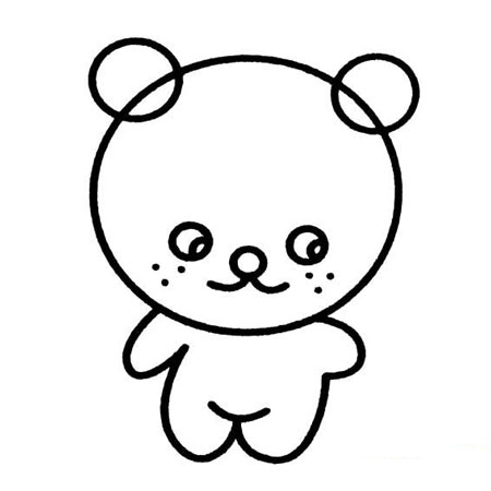 简单的小熊怎么画 可爱又简单的小熊怎么画
