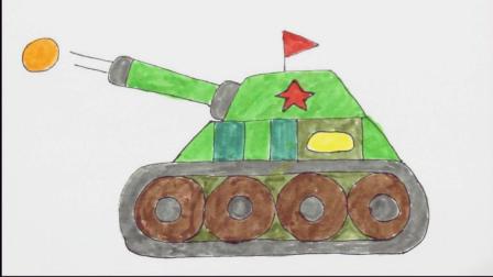 简单的坦克怎么画 