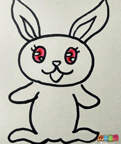 简笔画的小兔子 如何画兔子简笔画步骤