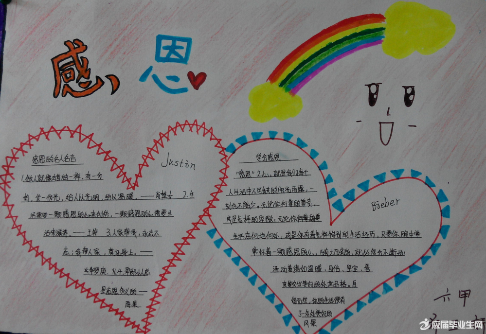 感恩父母的手抄报简单又漂亮 二年级感恩父母的手抄报简单又漂亮