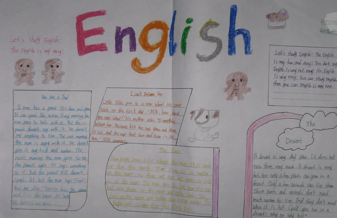 六年级英语手抄报简单 六年级英语手抄报简单又好画