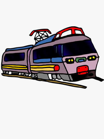 火车简笔画彩色 托马斯小火车简笔画彩色