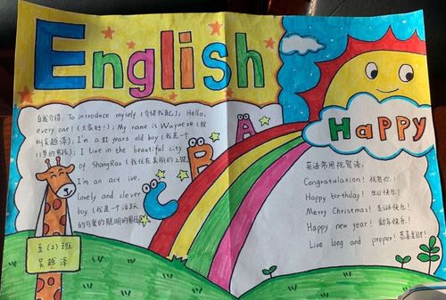 小学五年级英语手抄报 小学五年级英语手抄报模板