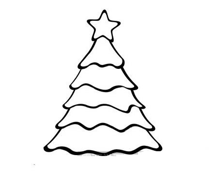 简单圣诞树简笔画 简单圣诞树简笔画图片大全