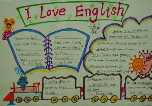 小学五年级英语手抄报 小学五年级英语手抄报模板