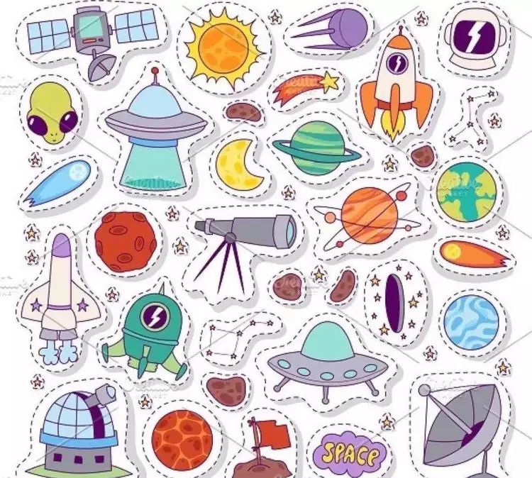 太空儿童简笔画 太空儿童简笔画图片