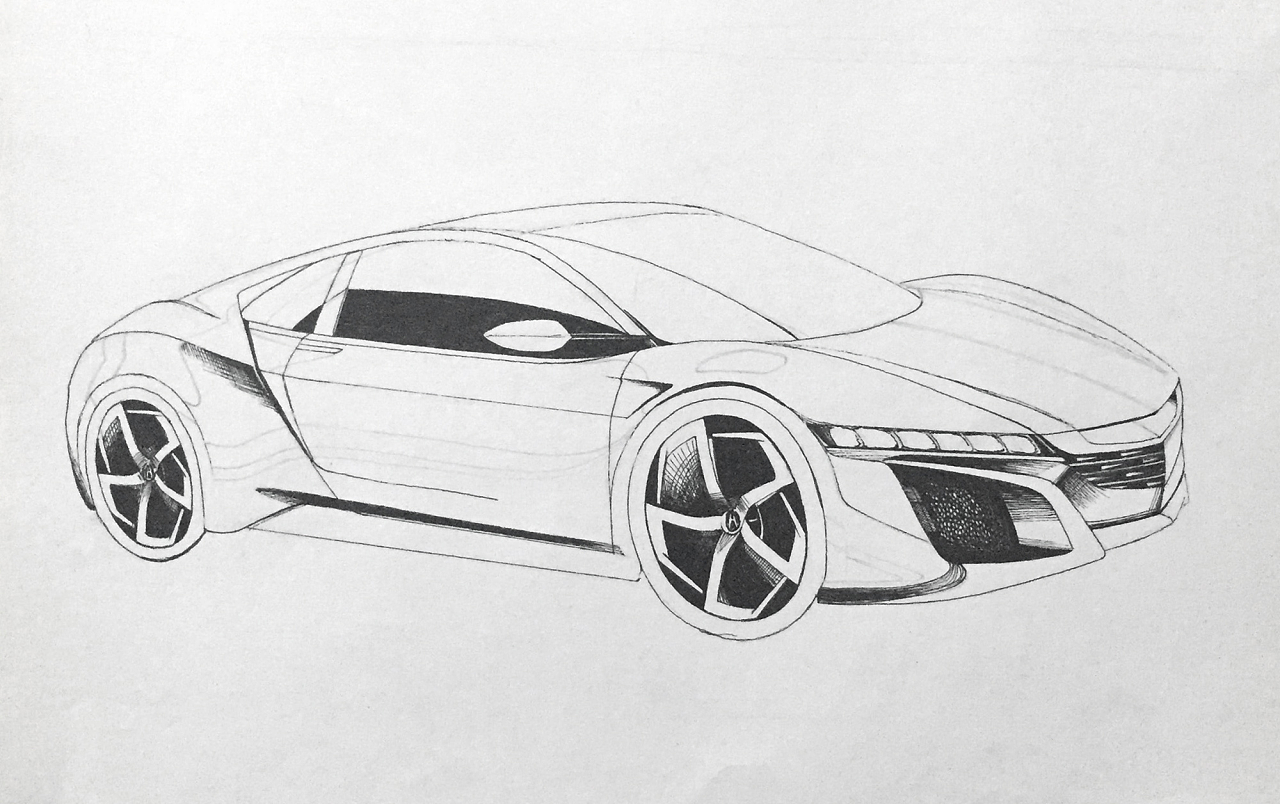 我是汽车设计师简笔画 我是汽车设计师简笔画教程