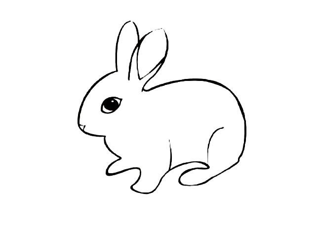 卡通最萌小兔子简笔画 卡通最萌小兔子简笔画彩色