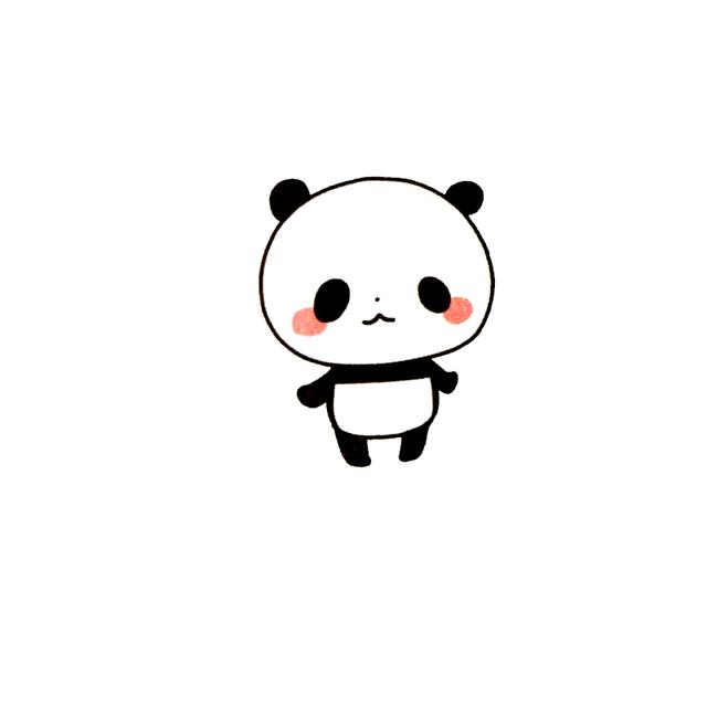 熊猫图片简笔画可爱 熊猫图片简笔画可爱颜色