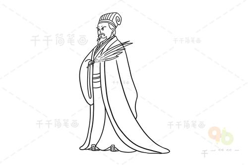 中国历史人物简笔画 中国历史人物简笔画及名字