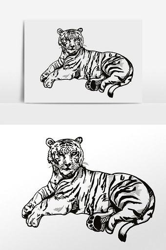 关于老虎的绘画 关于老虎的绘画作品名字
