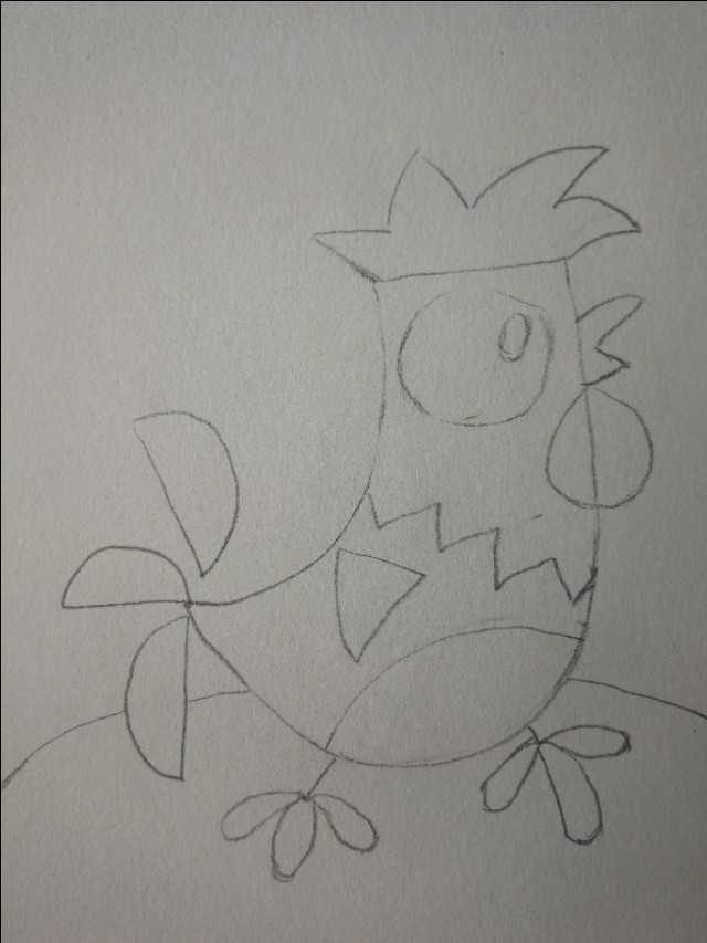 小公鸡怎么画 小公鸡怎么画简单